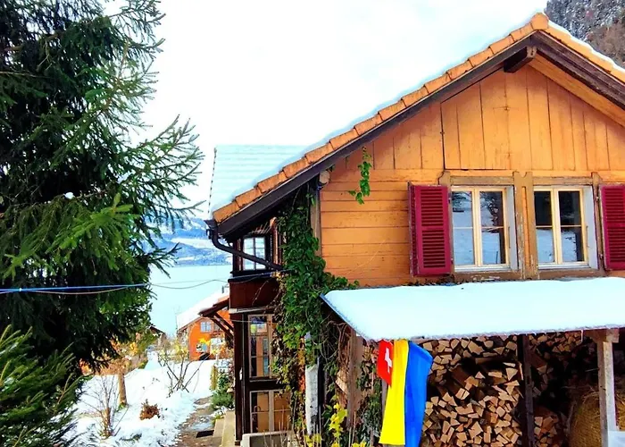 Romantic Alpine With Superview Of Near Interlaken דירה